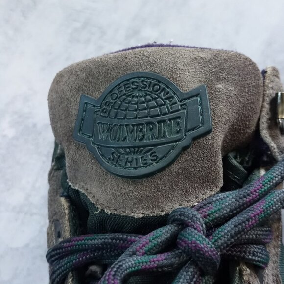 Vintage 90s Professional Wolverine Series Leather Hiker Boots - Picture 3 of 9
